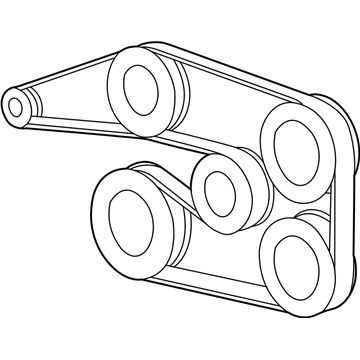 1998 Mercedes-Benz C230 Drive Belt - 011-997-52-92-64