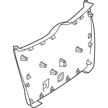 Mercedes-Benz 164-740-17-70-8K67 Lift Gate Trim