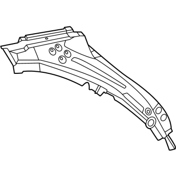 Mercedes-Benz 254-637-49-01 Rear Pillar Reinforcement