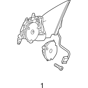 Mercedes-Benz 204-810-29-76 Mirror Housing