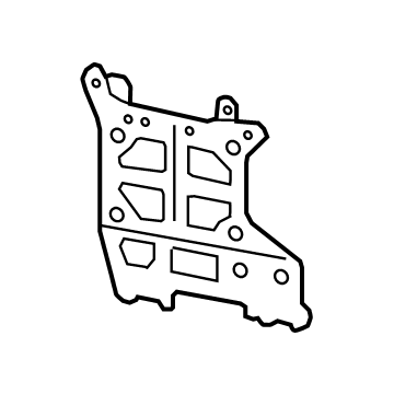 Mercedes-Benz 213-545-63-00 Control Module Bracket