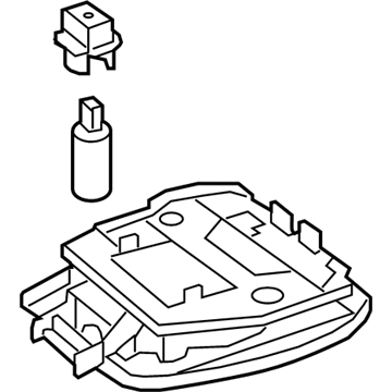 Mercedes-Benz 207-820-02-01-8R73 Map Lamp Assembly