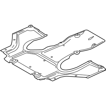 Mercedes-Benz 231-524-15-30 Rear Deflector