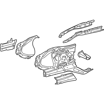 Mercedes-Benz 220-620-14-61 Apron/Rail Assembly