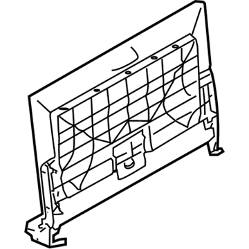 Mercedes-Benz 211-680-09-02-8J40 Seat Back Panel