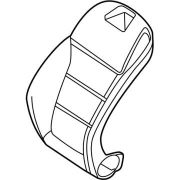 Mercedes-Benz 206-910-53-02-9E43 Seat Back Cover