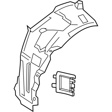 Mercedes-Benz EQE 350+ Fender Splash Shield - 295-690-10-00