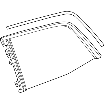 Mercedes-Benz 166-670-58-00 Quarter Glass