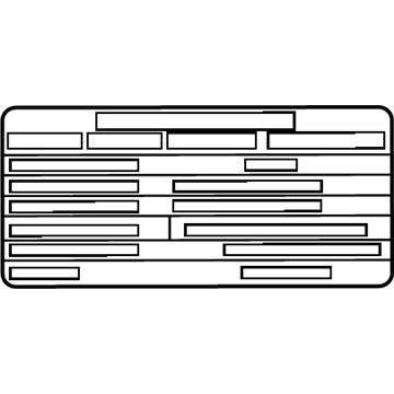 Mercedes-Benz 176-221-22-00 INFORMATION LABEL