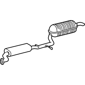 Mercedes-Benz 220-490-08-21 Muffler & Pipe