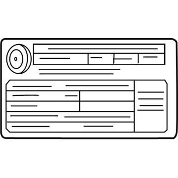 Mercedes-Benz 205-584-18-03 Tire Pressure Label
