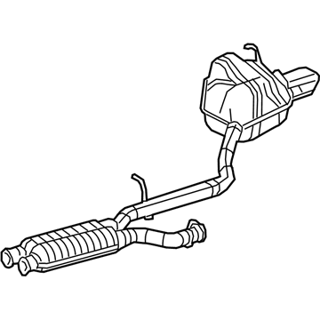 Mercedes-Benz 207-490-02-35 Muffler & Pipe