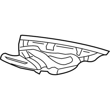 Mercedes-Benz 203-690-23-25-7E71 Quarter Trim Panel