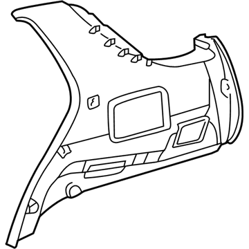 Mercedes-Benz 163-690-93-25-1A68 Quarter Trim Panel