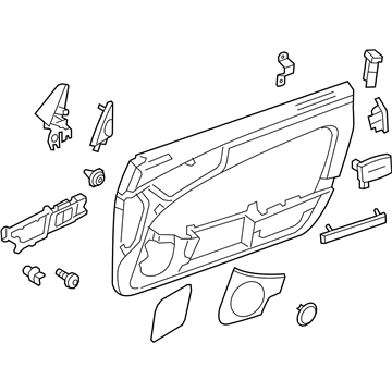 Mercedes-Benz 172-720-94-00-7M68 Door Trim Panel