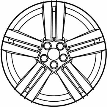 Mercedes-Benz 204-401-13-04-7X21 Wheel, Alloy