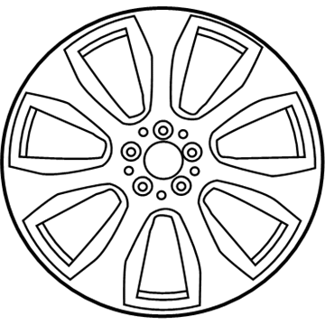 Mercedes-Benz 204-401-51-02 Wheel, Alloy