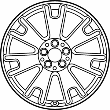 Mercedes-Benz 204-401-53-02 Wheel, Alloy