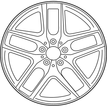 Mercedes-Benz 253-401-38-00-7X71 Wheel, Alloy