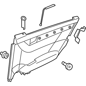 Mercedes-Benz 204-730-65-70-8K59 Door Trim Panel