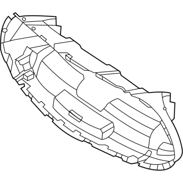 Mercedes-Benz 238-885-37-01-64 Lower Duct