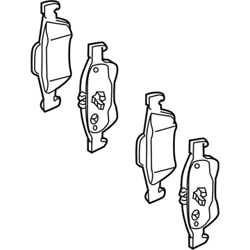 2008 Mercedes-Benz CLS63 AMG Brake Pad Set - 005-420-25-20-41