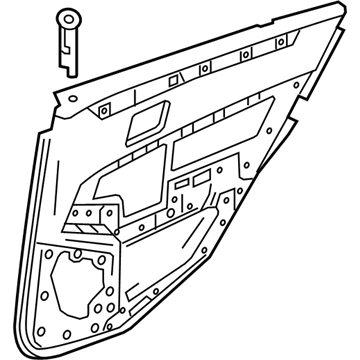 Mercedes-Benz 212-730-73-70-8T33 Door Trim Panel