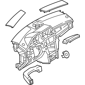 Mercedes-Benz 204-680-64-87-8R62 Instrument Panel