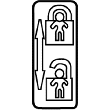 Mercedes-Benz 219-817-15-20 Child Lock Label