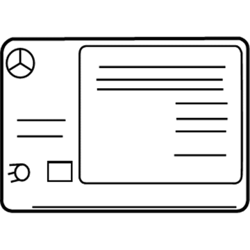 Mercedes-Benz 007-817-11-20-26 Info Label