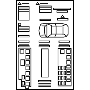 Mercedes-Benz 166-008-07-99 Fuse Box Label