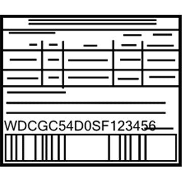 Mercedes-Benz 292-584-62-00 Info Label