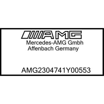 Mercedes-Benz 005-817-78-20-26 Info Label