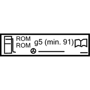 Mercedes-Benz 001-584-05-17 Caution Label