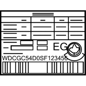 Mercedes-Benz 292-584-05-00 Caution Label