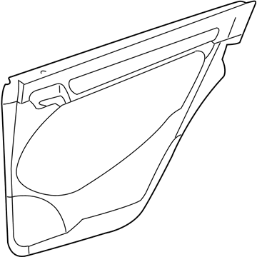 Mercedes-Benz 202-730-34-95-9A84 Door Trim Panel