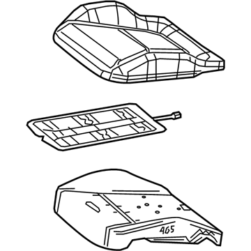 Mercedes-Benz 176-910-94-07-9E43 Cushion Assembly