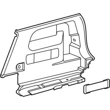 Mercedes-Benz 247-690-61-03-9E07 Trunk Side Trim