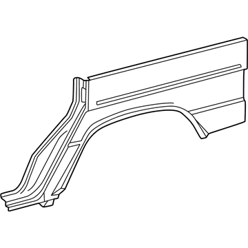 Mercedes-Benz 463-637-24-09 Lower Quarter Panel