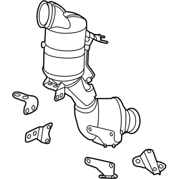 2024 Mercedes-Benz C43 AMG Catalytic Converter - 206-490-71-00