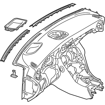 Mercedes-Benz 205-680-11-87-9H15 Instrument Panel