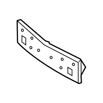 Mercedes-Benz 177-885-81-04 License Bracket