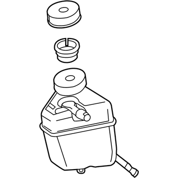 2012 Mercedes-Benz SLK350 Brake Master Cylinder Reservoir - 172-430-01-02-64