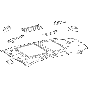 Mercedes-Benz 254-690-57-01-9K96 Headliner