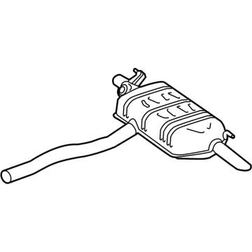 Mercedes-Benz 247-490-86-04 Muffler & Pipe Assembly