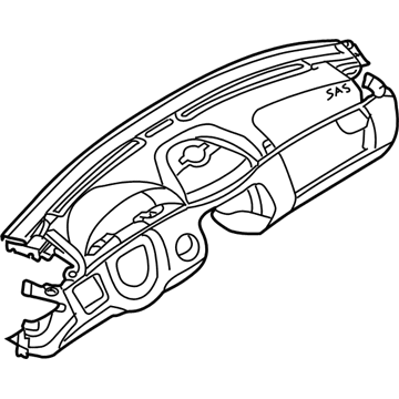 Mercedes-Benz 215-680-14-87-1A61 Instrument Panel