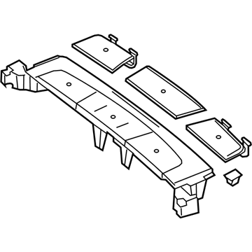 Mercedes-Benz 231-690-25-01-64-9H15 Rear Panel