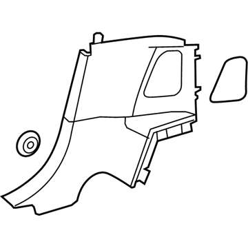 Mercedes-Benz 231-690-20-01-9E38 Lower Quarter Trim