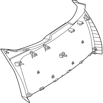 Mercedes-Benz 254-740-32-00-9051 Lower Gate Trim