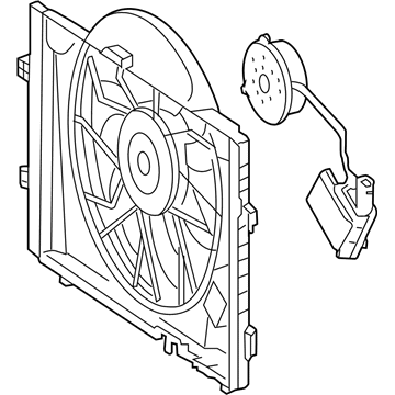 Mercedes-Benz C320 Cooling Fan Assembly - 203-500-16-93